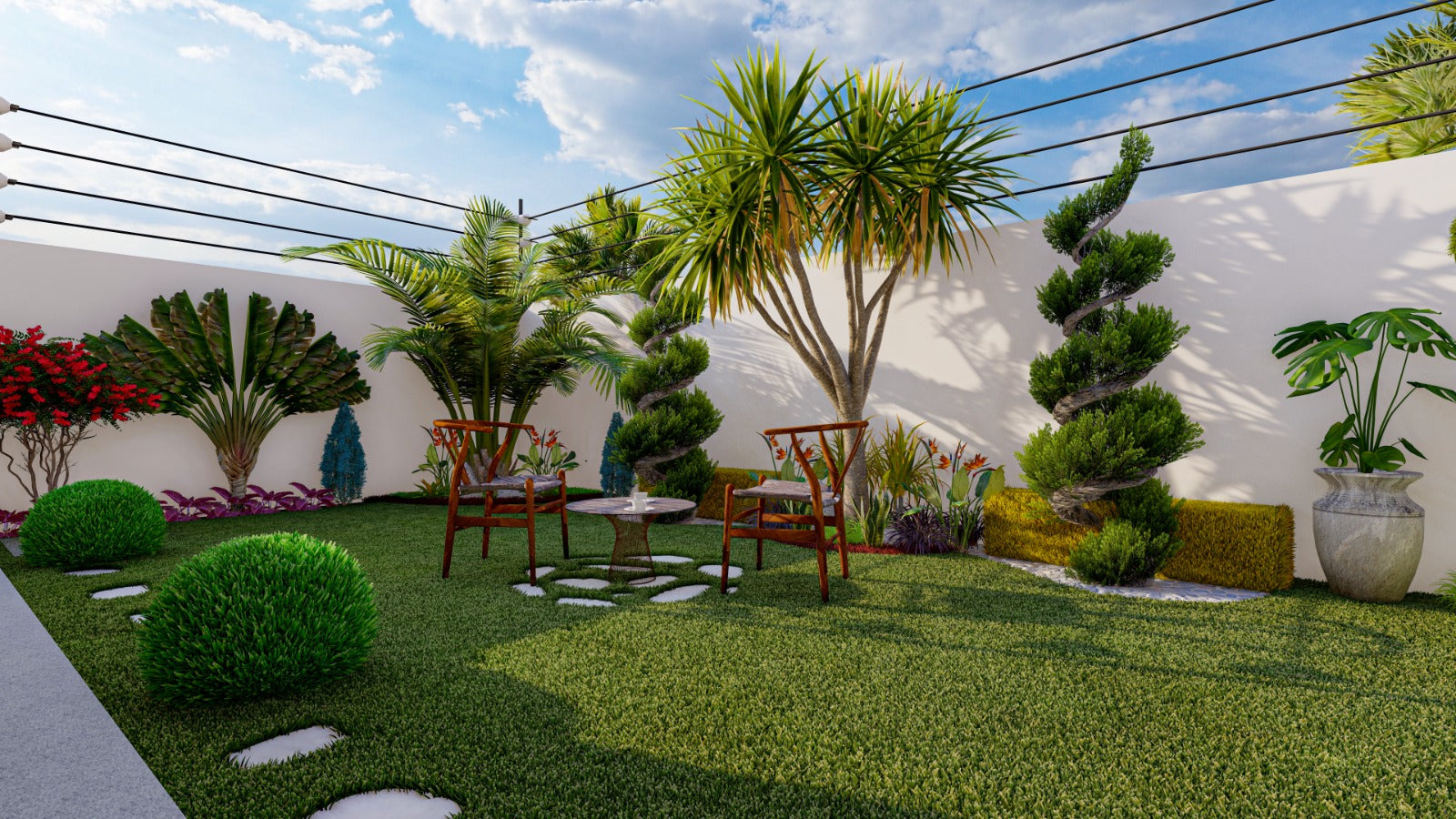 Completed garden design project